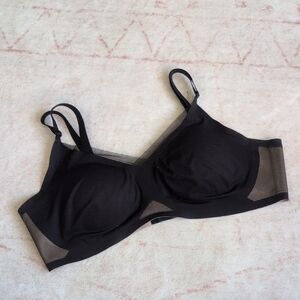 Honeylove Crossover Black Mesh Detail Bra